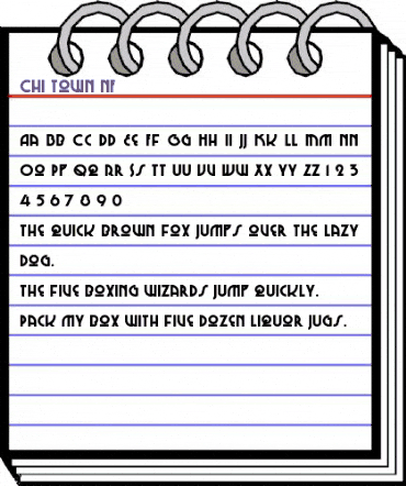 ChiTown NF Regular animated font preview
