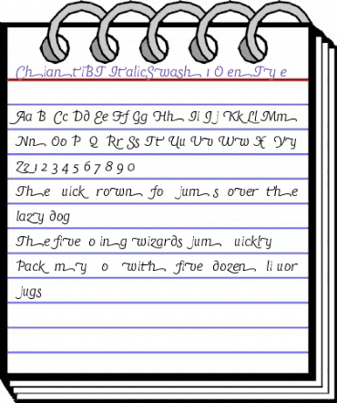 Bitstream Chianti Italic Swash animated font preview Bitstream Chianti Italic Swash animated font preview