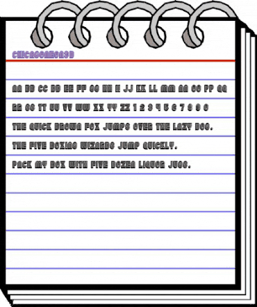 Chicago Neon 3D Regular animated font preview