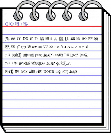 Chicken King Regular animated font preview Chicken King Regular animated font preview