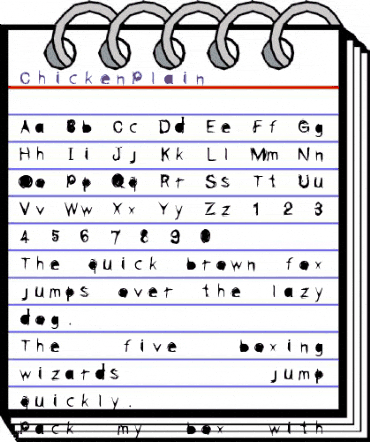 Chicken Regular animated font preview Chicken Regular animated font preview