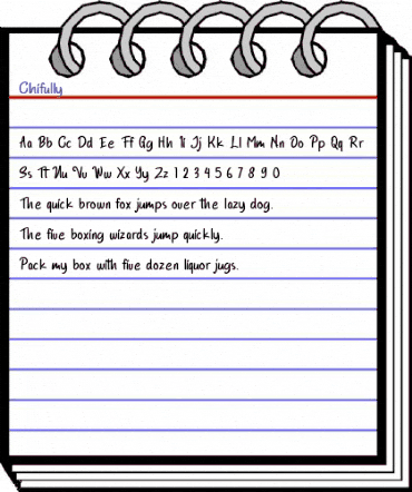 Chifully Regular animated font preview Chifully Regular animated font preview