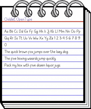 Childlet Regular animated font preview