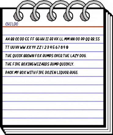 Childo Regular animated font preview