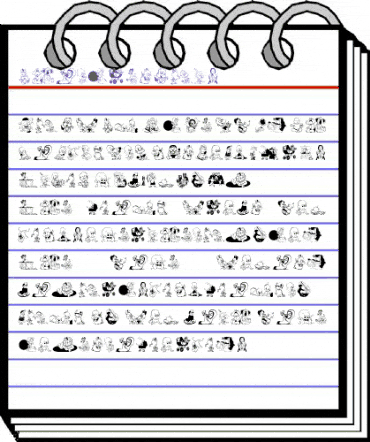 ChildrenBats Regular animated font preview