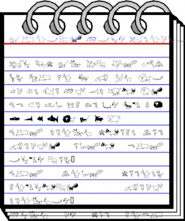 Childs Play Animals animated font preview Childs Play Animals animated font preview