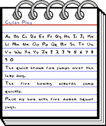 Child's Play Normal animated font preview Child's Play Normal animated font preview