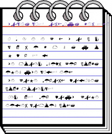 ChildsPlay Dingbats animated font preview