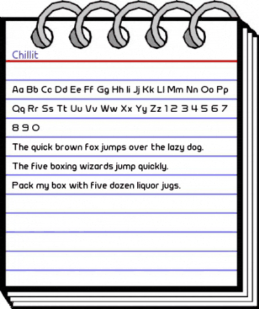 Chillit Regular animated font preview Chillit Regular animated font preview