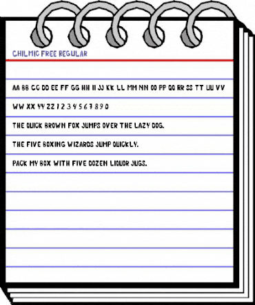 Chilmic Free Regular animated font preview