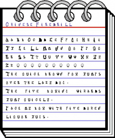 Chinese Firedrill Regular animated font preview Chinese Firedrill Regular animated font preview