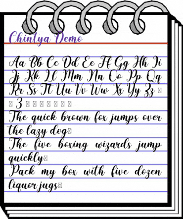 Chintya Demo animated font preview