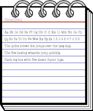 ChiselDOu1 Regular animated font preview ChiselDOu1 Regular animated font preview