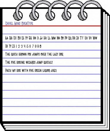 Chivel Mind Regular animated font preview Chivel Mind Regular animated font preview