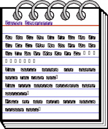 Chloe Confetti Regular animated font preview Chloe Confetti Regular animated font preview