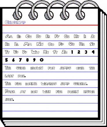 Chlorinap Regular animated font preview