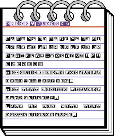 Chock A Block NF Regular animated font preview Chock A Block NF Regular animated font preview