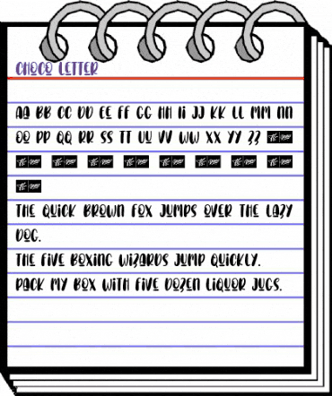 Choco Letter Regular animated font preview Choco Letter Regular animated font preview