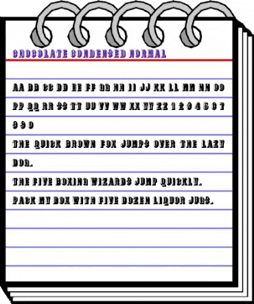 Chocolate-Condensed Normal animated font preview Chocolate-Condensed Normal animated font preview