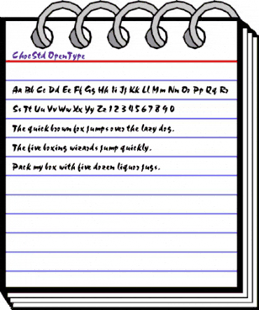 Choc Std Regular animated font preview Choc Std Regular animated font preview