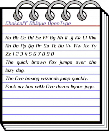Choktoff Regular animated font preview Choktoff Regular animated font preview