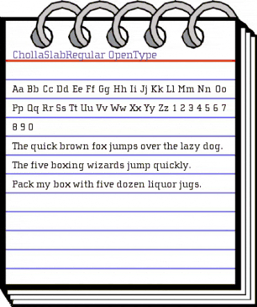 ChollaSlab Regular animated font preview ChollaSlab Regular animated font preview