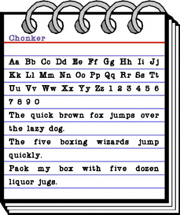 Chonker Regular animated font preview Chonker Regular animated font preview
