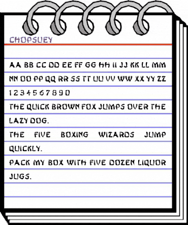 ChopsUey Regular animated font preview ChopsUey Regular animated font preview