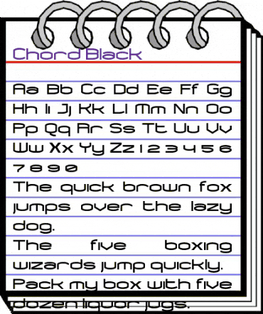 Chord Black animated font preview Chord Black animated font preview