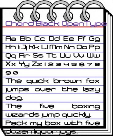 Chord Black animated font preview Chord Black animated font preview