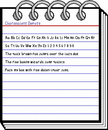 Chorovalent Deputy Regular animated font preview Chorovalent Deputy Regular animated font preview