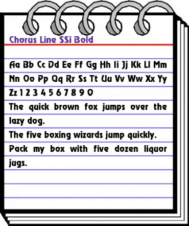 Chorus Line SSi Bold animated font preview Chorus Line SSi Bold animated font preview