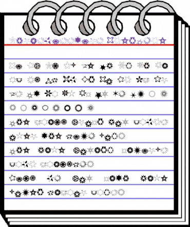 Chrismasstars Regular animated font preview