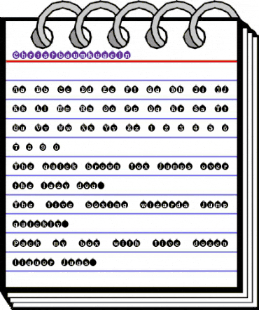 Christbaumkugeln Regular animated font preview