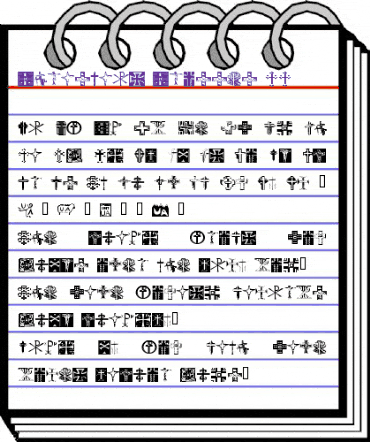 Christian Crosses II Regular animated font preview
