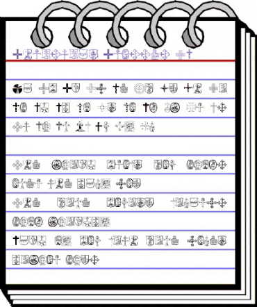 Christian Crosses IV Regular animated font preview