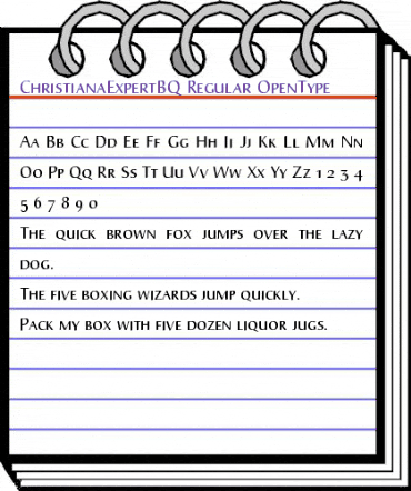 Christiana Expert BQ Regular animated font preview Christiana Expert BQ Regular animated font preview