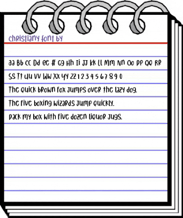 Christiany Regular animated font preview