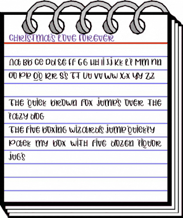 Christmas Love Forever Regular animated font preview