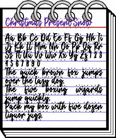 Christmas Present Snow Regular animated font preview Christmas Present Snow Regular animated font preview