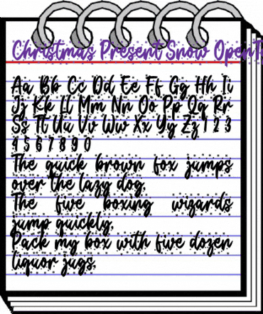 Christmas Present Snow Regular animated font preview Christmas Present Snow Regular animated font preview