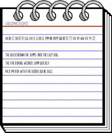 Christmas Respite Regular animated font preview Christmas Respite Regular animated font preview