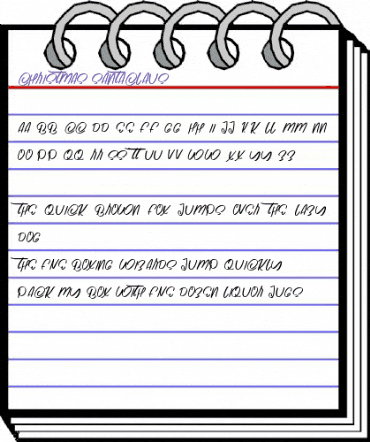 Christmas Santaclaus Regular animated font preview