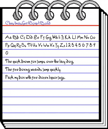 ChristmasGiftScript Bold animated font preview ChristmasGiftScript Bold animated font preview