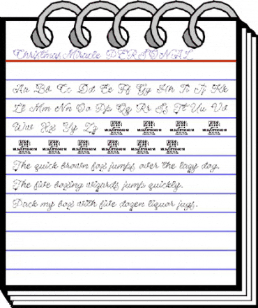 Christmas Miracle PERSONAL USE Regular animated font preview