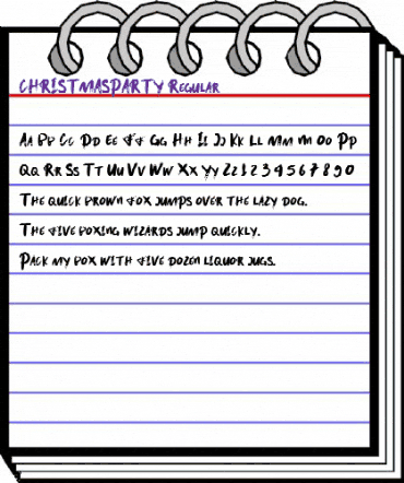 CHRISTMAS PARTY Regular animated font preview