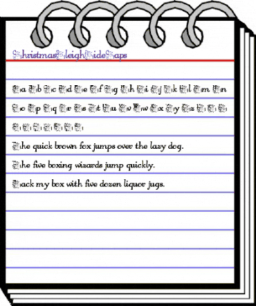 ChristmasSleighRideCaps Regular animated font preview ChristmasSleighRideCaps Regular animated font preview