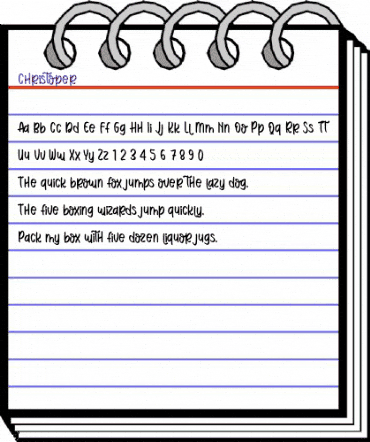 Christoper Regular animated font preview