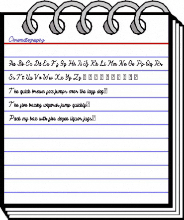 Chromatography Regular animated font preview Chromatography Regular animated font preview