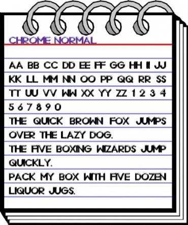 Chrome Regular animated font preview Chrome Regular animated font preview